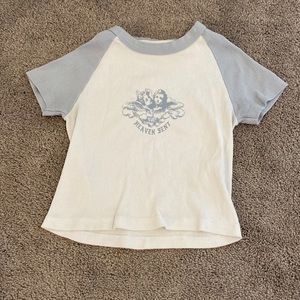 Brandy Melville Heaven Sent Ribbed Tee